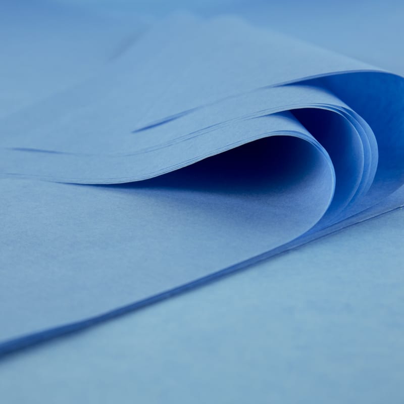 Feuille Papier de Soie - Qualité Premium - Bleu Mer