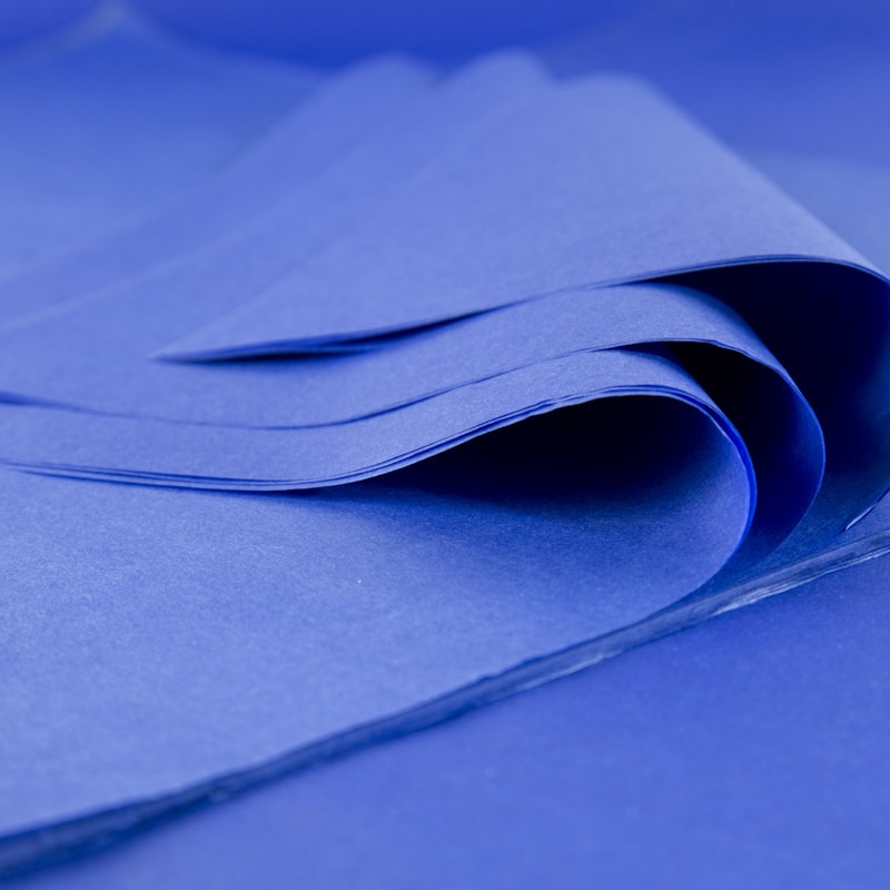 Feuille Papier de Soie - Qualité Standard - Bleu Roy