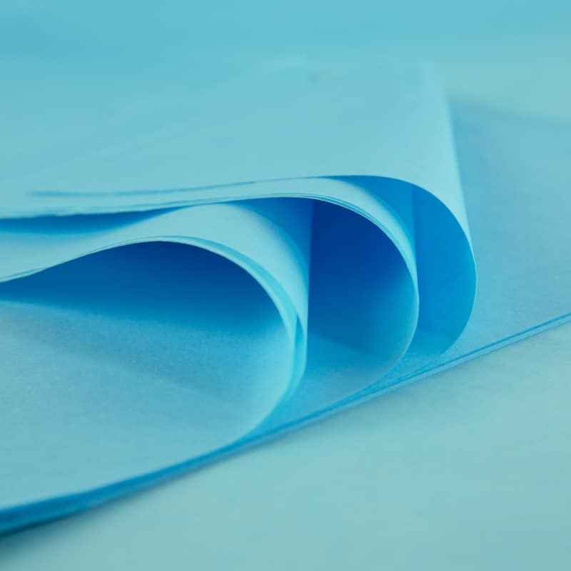 Feuille Papier de Soie - Qualité Standard - Bleu Clair