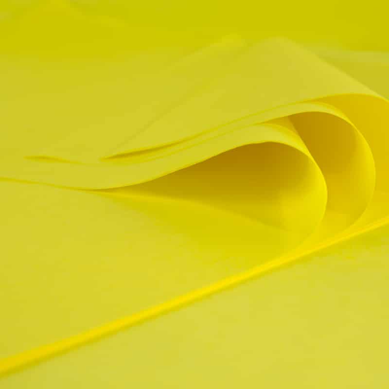 Créalia - Papier de soie - 500 x 750 mm - 6 feuilles - jaune citron - Papier  de soie