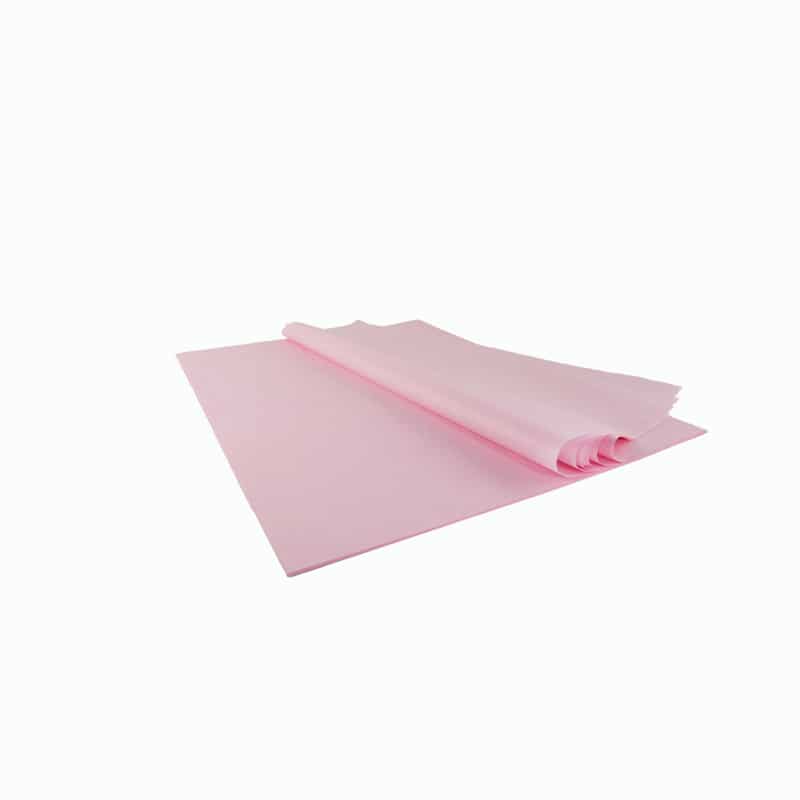 5 feuilles de papier de soie - rose pâle