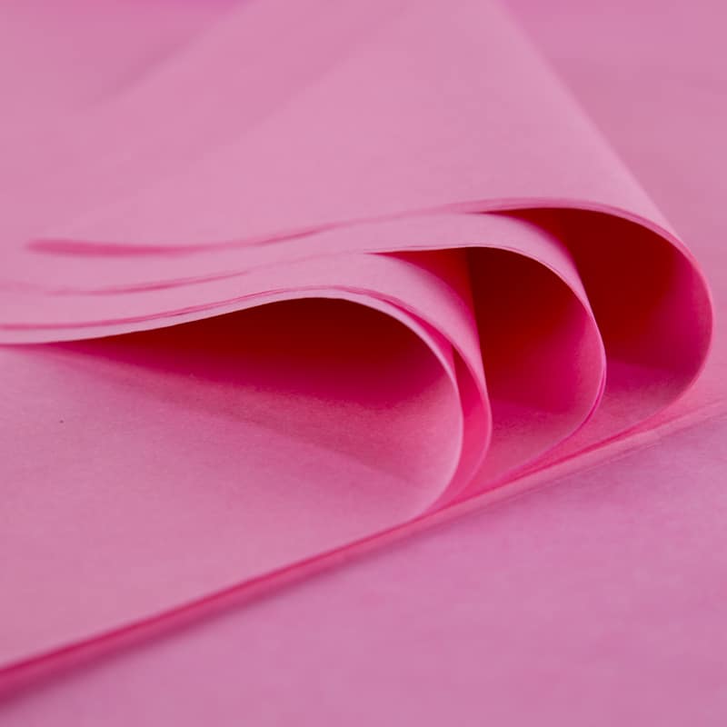 Feuilles de papier de couleur - 500 x 700 mm - Rose vif FOLIA Lot de 10