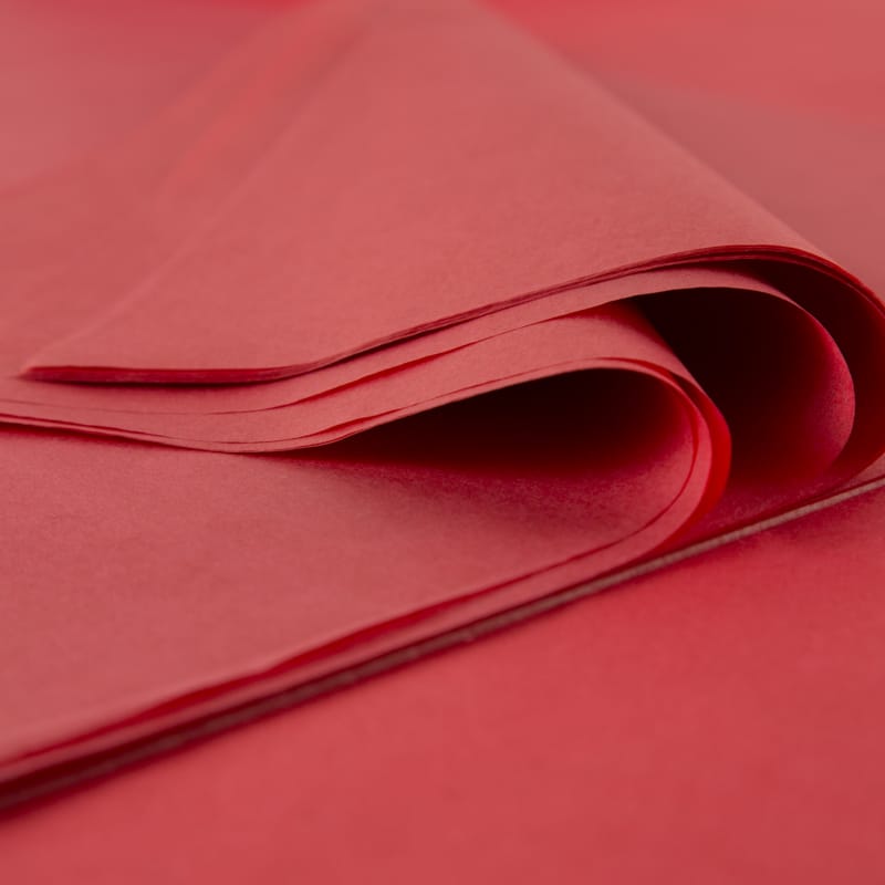 Feuille de Papier de Soie - Qualité Premium - Rouge