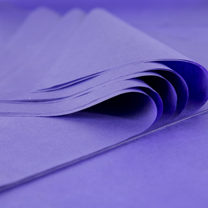 Kit Pompons en Papier de Soie - Qualité Premium - Violet