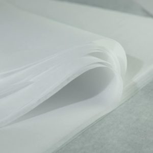 5 feuilles de papier de soie - blanc