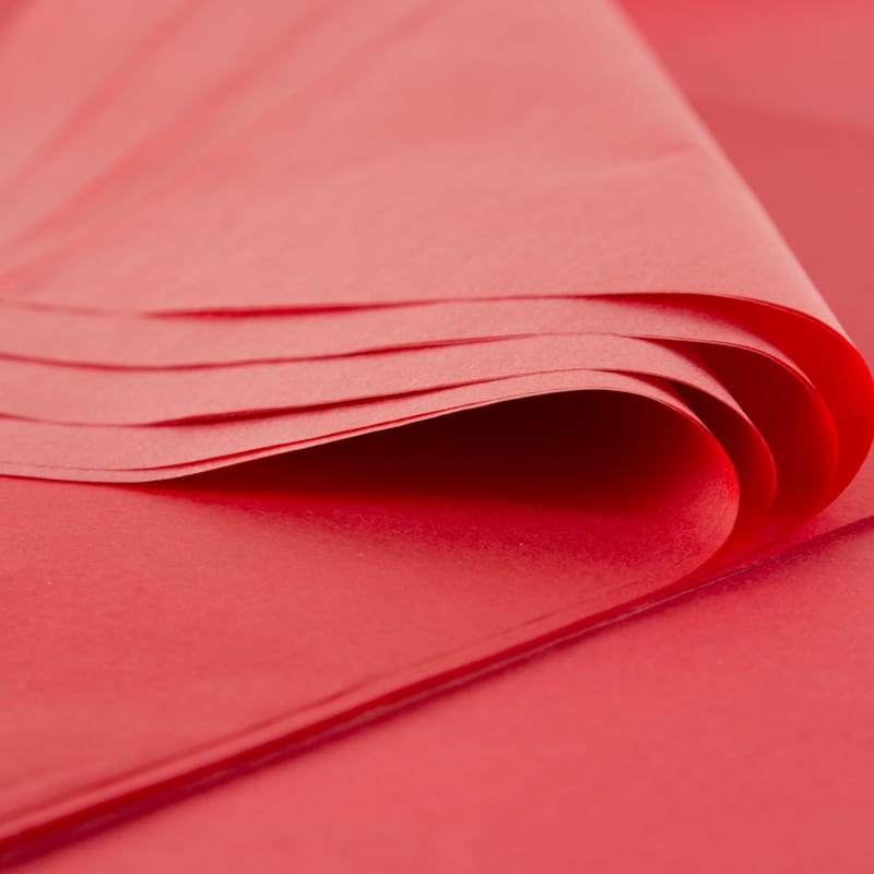 Feuille de Papier de Soie - Qualité Premium - Rouge