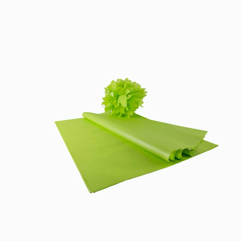 Papier de soie vert de Noël 50x70cm 5pcs - Partywinkel